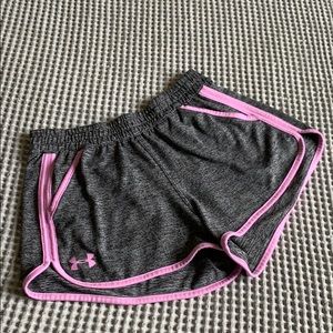 Underarmour Gray/Purple Tech Twist Shorts XS